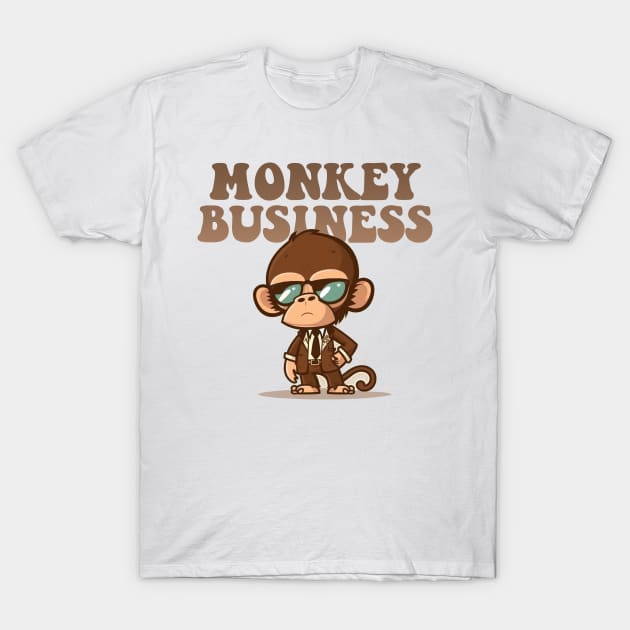 Monkey Business T-Shirt by Hehe Tees